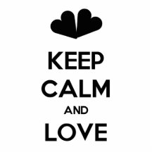 Keep Calm and Love Photo Cutouts