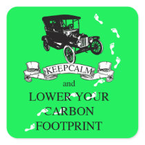 Keep Calm and Lower Your Carbon Footprint Design
