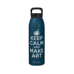 Keep Calm and Male Art Water Bottle