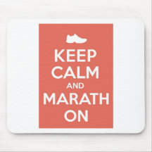 Keep Calm and Marathon Mousepads