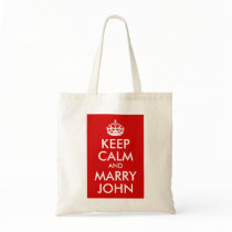Keep Calm and Marry BLANK bags