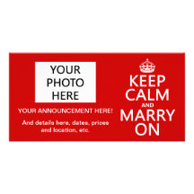 Keep Calm and Marry On (all colours) Photo Card