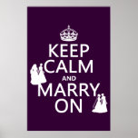 Keep Calm and Marry On - all colours Posters