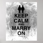 KEEP CALM AND MARRY ON LESBIANS PRINT