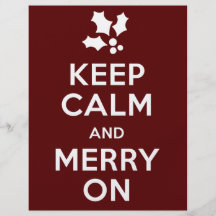 Keep Calm and Merry On Flyer Design