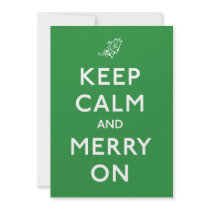 Keep Calm and Merry On Invite