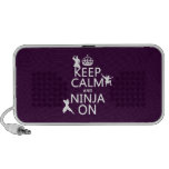 Keep Calm and Ninja On (in any colour) iPod Speaker