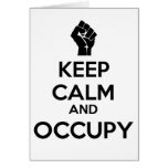 Keep Calm and Occupy Greeting Card