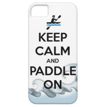 keep calm and paddle on iPhone 5 covers