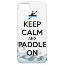keep calm and paddle on iPhone 5 covers