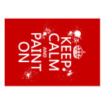Keep Calm and Paint On (in all colours) Business Cards