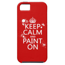 Keep Calm and Paint On (in all colours) iPhone 5 Cover