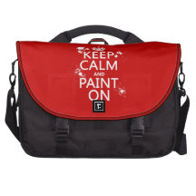 Keep Calm and Paint On (in all colours) Bag For Laptop