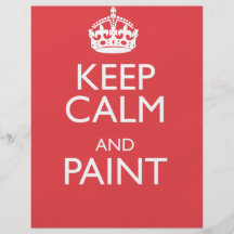 KEEP CALM AND PAINT PERSONALIZED FLYER