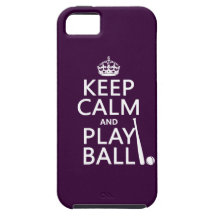 Keep Calm and Play Ball (baseball) (any colour) Case For The iPhone 5
