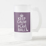 Keep Calm and Play Ball (baseball) (any colour) Mugs