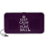 Keep Calm and Play Ball (baseball) (any colour) Mp3 Speaker