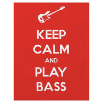 Keep Calm and Play Bass Custom Flyer