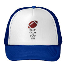 Keep calm and play football hat