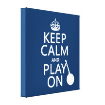 Keep Calm and Play On (Banjo)(any bckgrd color) Canvas Prints