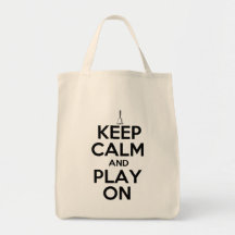 Keep Calm and Play On Handbells Bag