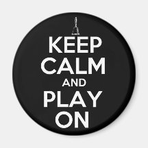 Keep Calm and Play On Handbells Fridge Magnets