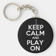 Keep Calm and Play On Handbells Keychains