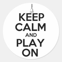 Keep Calm and Play On Handbells Sticker