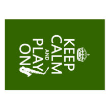 Keep Calm and Play On (saxophone)(any color) Business Card Template