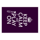Keep Calm and Play On (Tuba)(any color) Business Cards