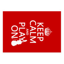 Keep Calm and Play On (violin)(any color) Business Card Templates