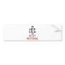 Keep Calm and Plot Revenge Bumper Sticker