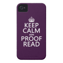 Keep Calm 'and' Proofread (adn) (in any colour) Case-Mate iPhone 4 Case