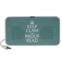 Keep Calm and Proofread (clam) (any colour) PC Speakers