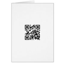 KEEP CALM and QR ON Greeting Card
