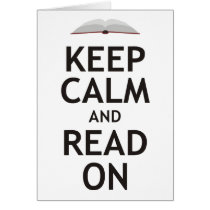 Keep Calm and Read On Card