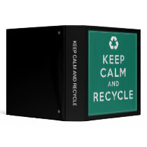 Keep Calm and Recycle Binders
