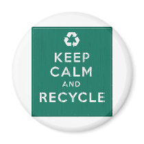 Keep Calm and Recycle Magnets