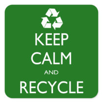 Keep Calm and Recycle stickers