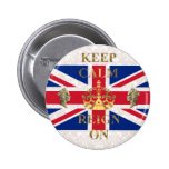 Keep calm and reign on buttons