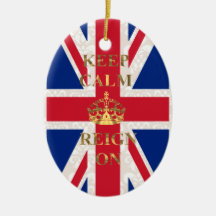 Keep calm and reign on ornaments