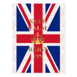 Keep calm and reign on post cards