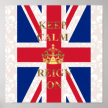 Keep calm and reign on print