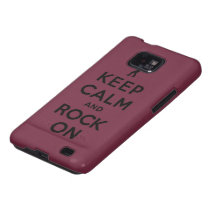 Keep calm and rock on galaxy s2 cover
