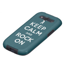 Keep calm and rock on galaxy s3 case
