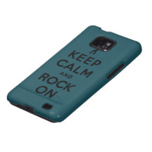 Keep calm and rock on galaxy SII cover