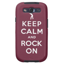 Keep calm and rock on galaxy SIII case