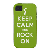 Keep calm and rock on iPhone 4/4S cases