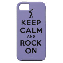 Keep calm and rock on iPhone 5 case