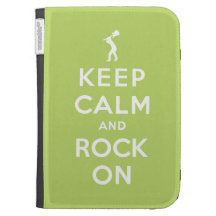 Keep calm and rock on kindle case